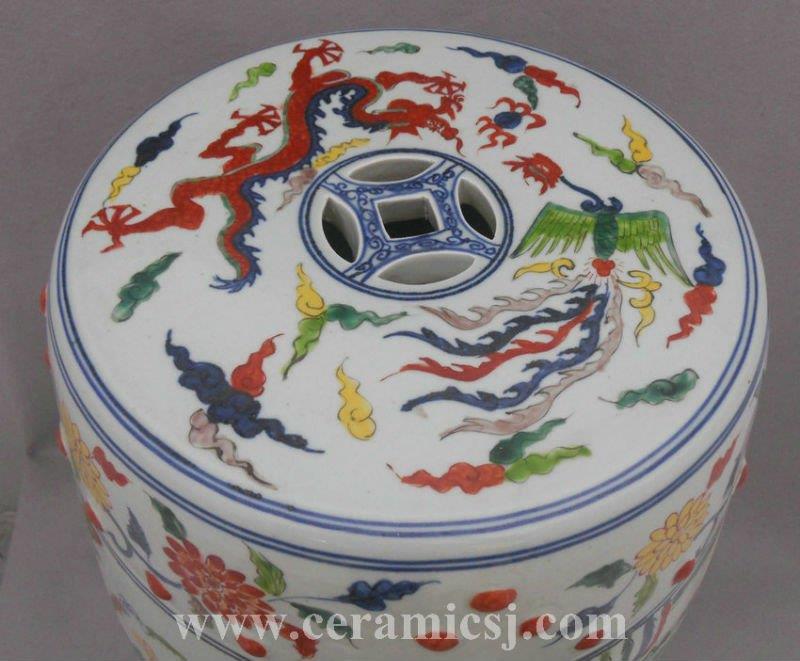 Antique Ceramic Garden Stool hand paint Chinese Ancient beauty WRYPL02