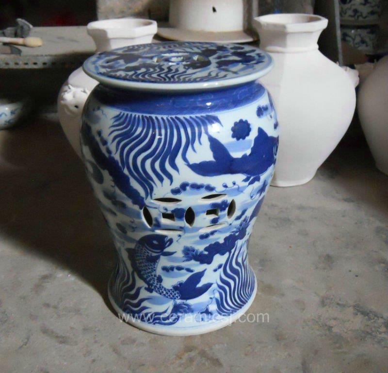 Antique Porcelain Garden Stool WRYSI01