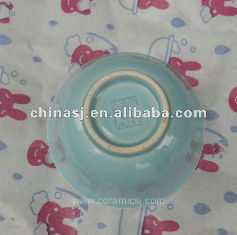beautiful blue Glazed ceramic and porcelaun bowl WRYMA84