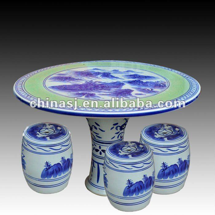 chinese blue and white ceramic table stool RYAY255