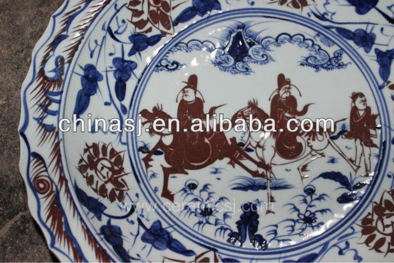 big decorative Porcelain Plate for appreciate RYVH08