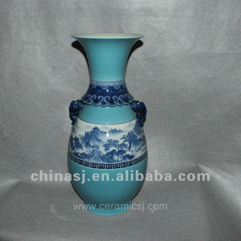 blue Decorative Porcelain Vase RYVF06