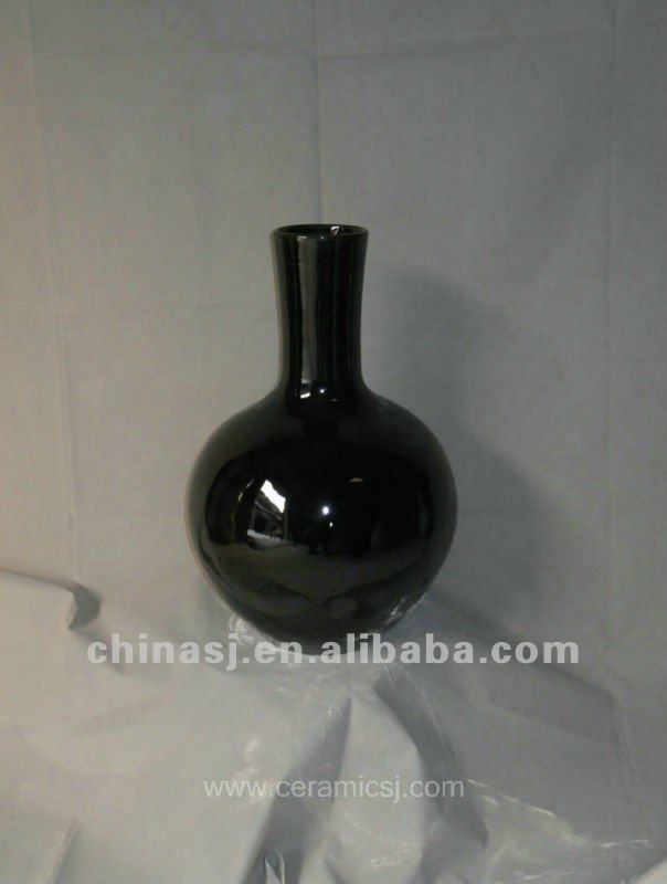 hand made black glaze ceramic Vase RYRJ06