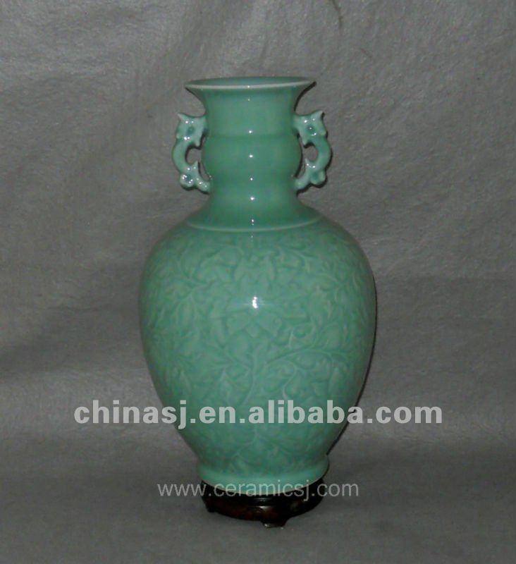 hand made celadon ceramic Vase WRYTV02