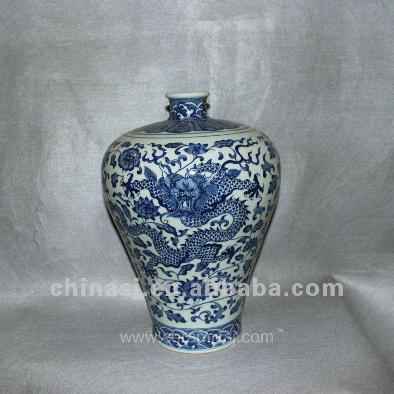 hand painted Blue and White Porcelain vase RYVD03 Jingdezhen