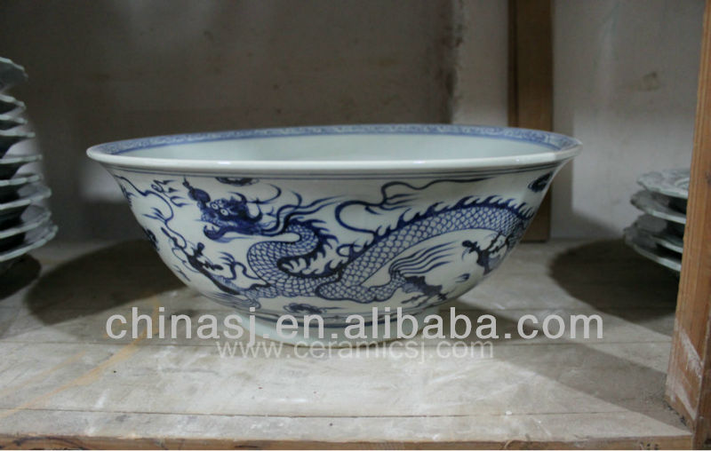 large dragon decorative porcelain planter RYVH13
