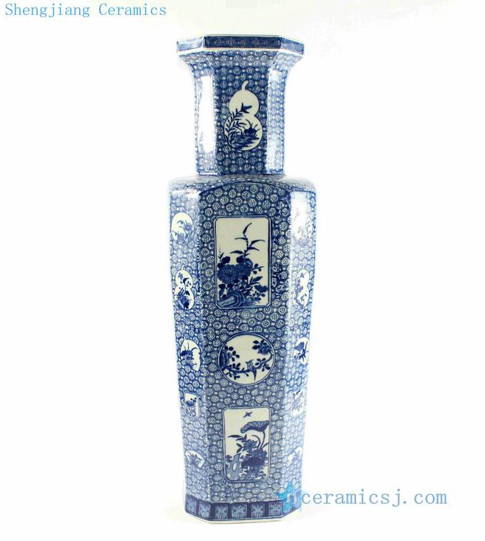 Rytm30 H22 Wholesale Blue And White Flower Vases Jingdezhen