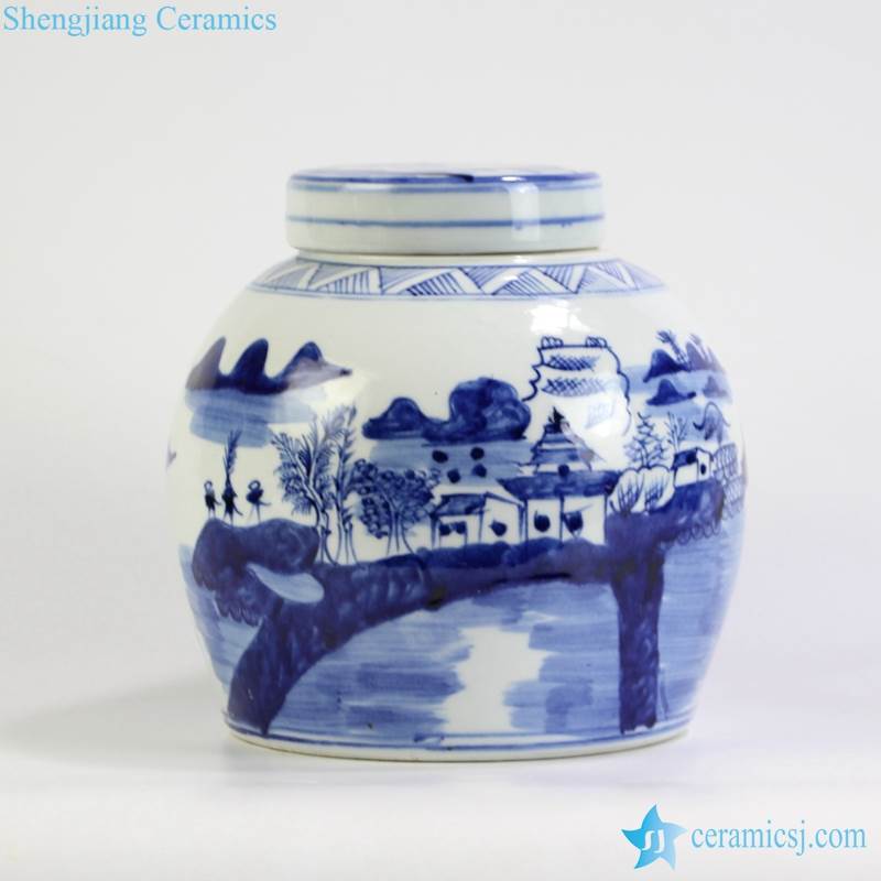 china town ceramic jar