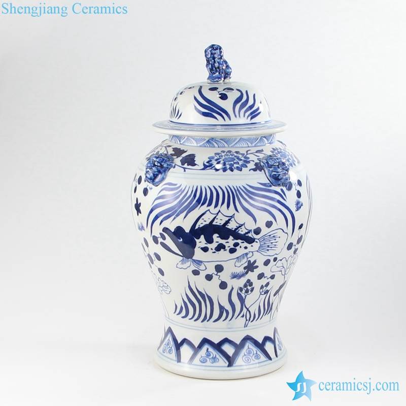 Ming Dynasty fish ceramic jar