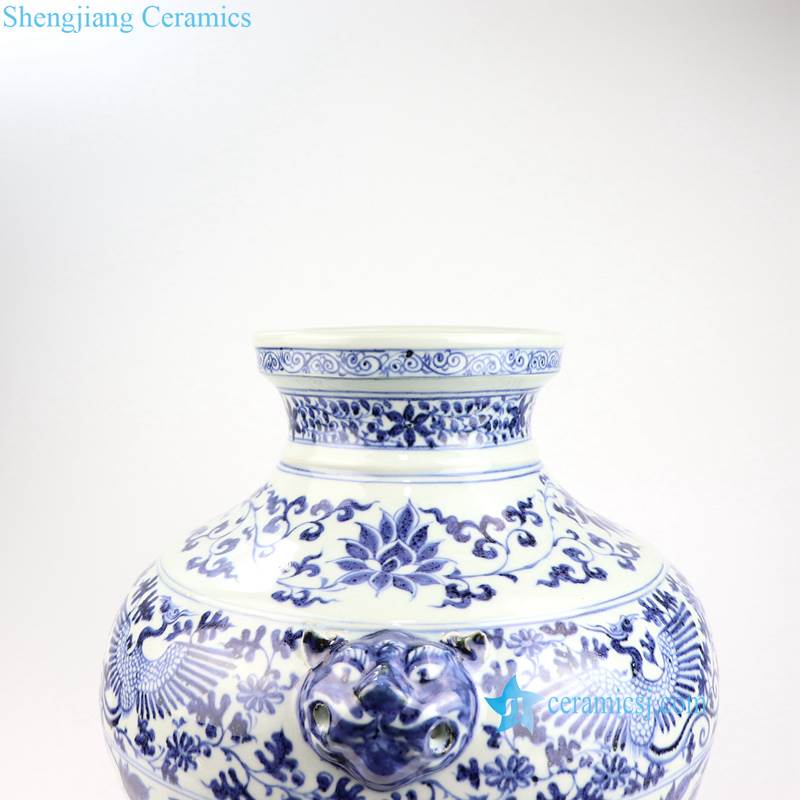 Ming Dynasty floral porcelain vase