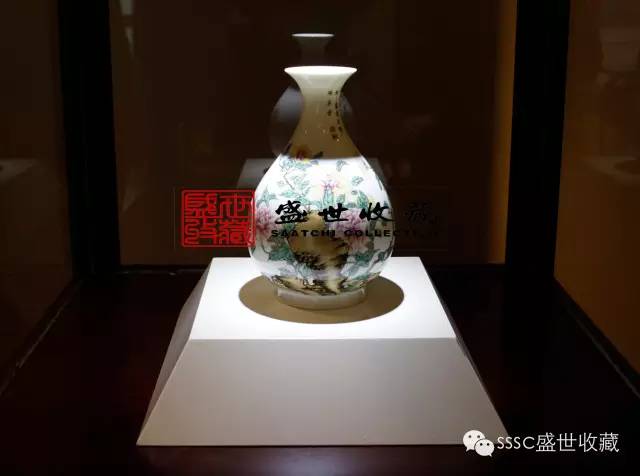 jingdezhen Dou Cai picking pattern plum vase