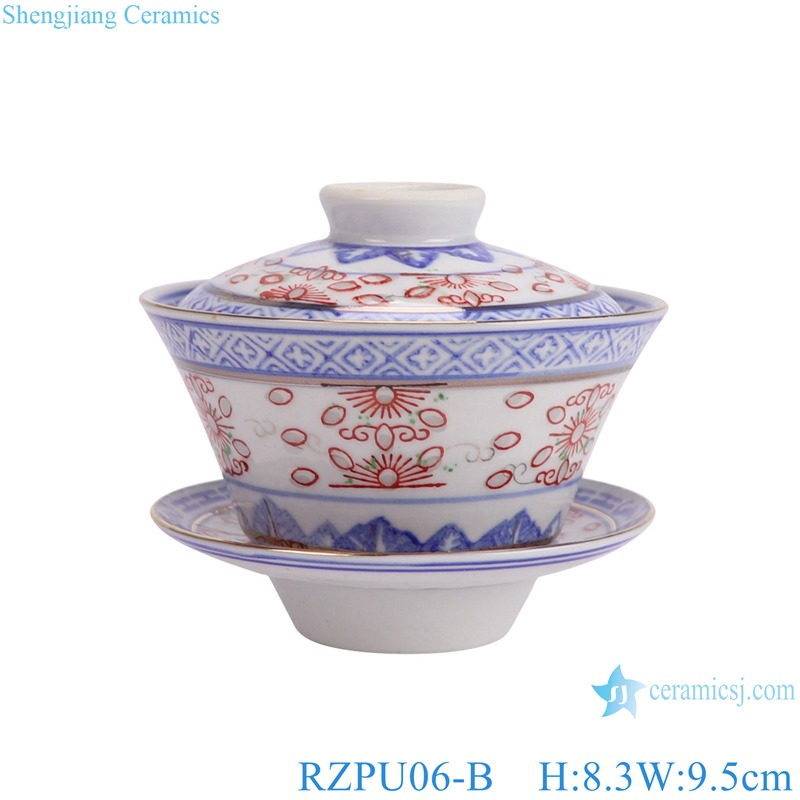 Chinese Crane Ceramic Gaiwan