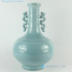 RZCK01 H12.5" home decor Blue Porcelain Vase 