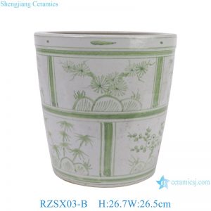 RZSX03-B  Jingdezhen porcelain new hand-painted pine, bamboo and plum pattern ceramic jar