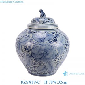 RZSX19-C Jingdezhen Antique High Quality New Furniture Storage Decorative Ceramic Jar with Lid