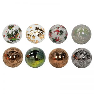 RZKA2414 Luxury Metallic Decorative Porcelain Balls Gold 3" 4" Diameter Floating Ceramic Orbs Christmas Ornaments Ceramic Ball