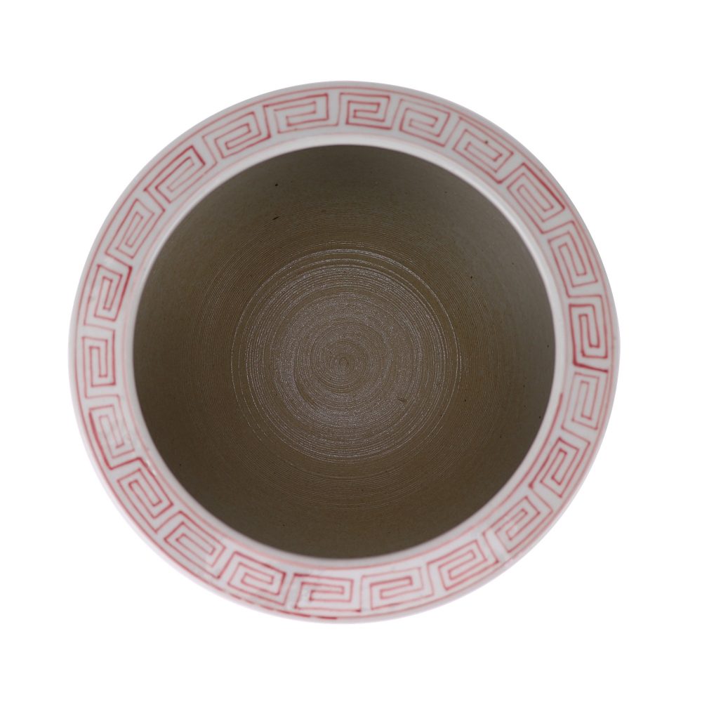 Jingdezhen simple design hand-painted pink flowers and birds pattern beautifully shaped ornaments ceramic tank interior diagrams