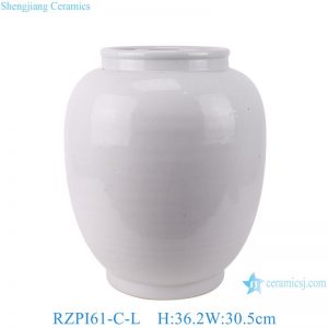 RZPI61-C-L Jingdezhen high quality ceramic pure white home decoration ceramic vase