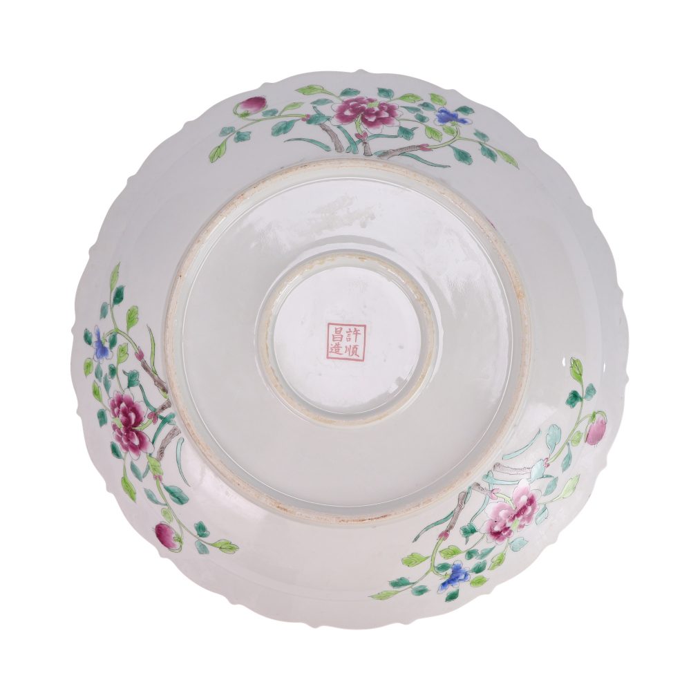 RZFA48-B Jingdezhen porcelain pastel large home decoration ceramic tableware plate bottom picture