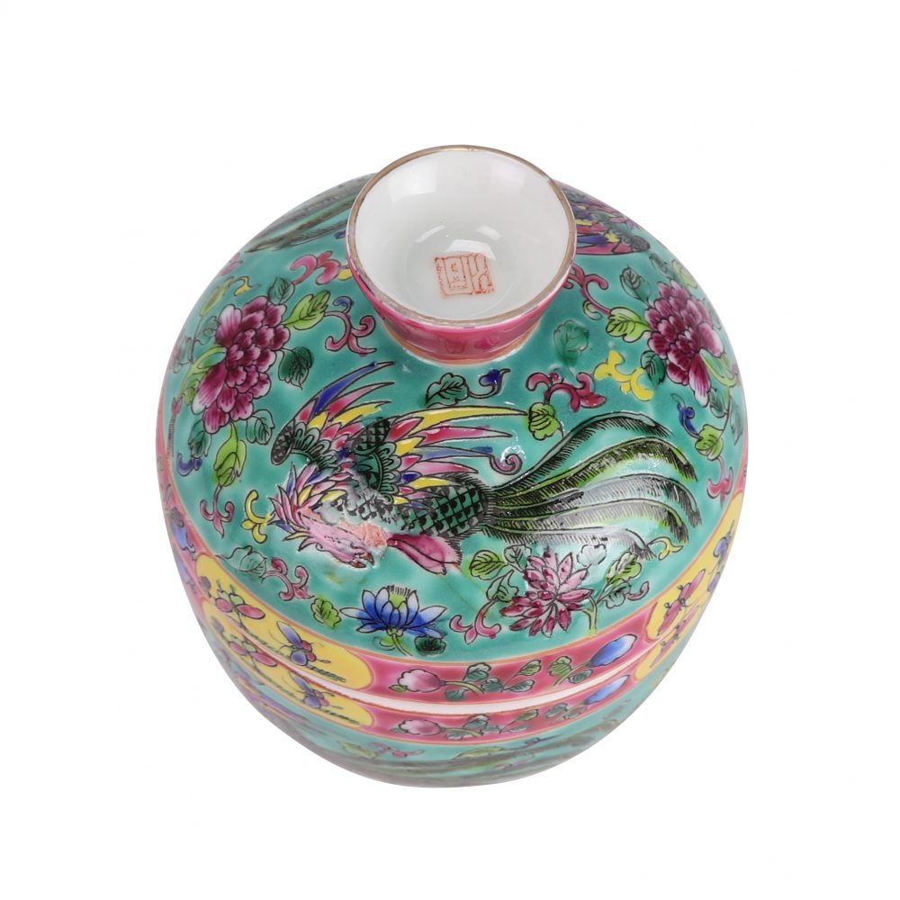 RZFA51-A-S Jingdezhen Peranakan Porcelain Chinese Pastel Home Decoration Storage Nonyan Ceramic Large Jar Top Picture