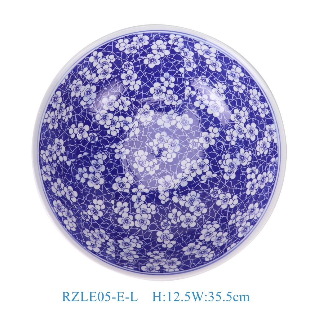 RZLE05-E Jingdezhen porcelain blue and white series high quality dragon pattern home and restaurant ceramic dinner plate large size