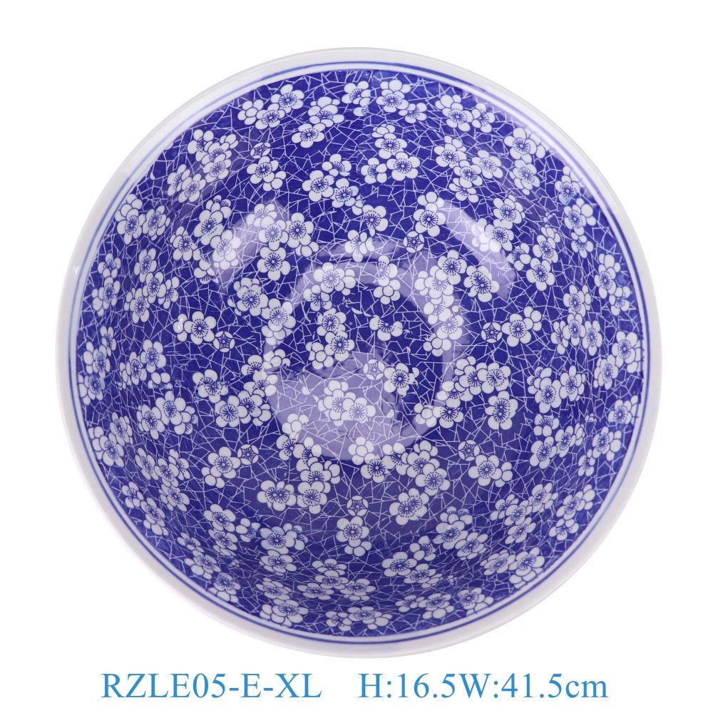 RZLE05-E Jingdezhen Porcelain Blue and White Series High Quality Dragon Pattern Home Restaurant Ceramic Dinner Plate Extra Large