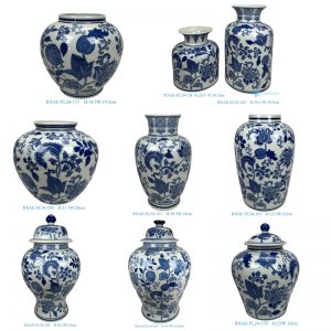 RXAE-FL24 series Popular Hot Sale Low Price Blue and White Porcelain Vase Jar Home Decoration