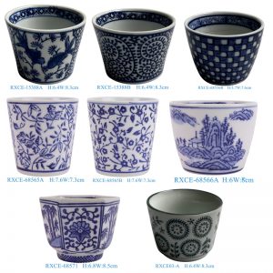 RXCE Series Cheap Price Small Blue and White Ceramic Tea Cup