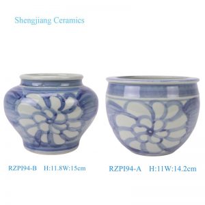 RZPI94-A-B Jingdezhen Handpainted Sunflower pattern comfortable design small ceramic lflower pot planter Vase