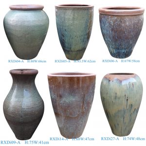 RXDi Series Kiln Transmutation Rough Texture Big Garden Flower Pots